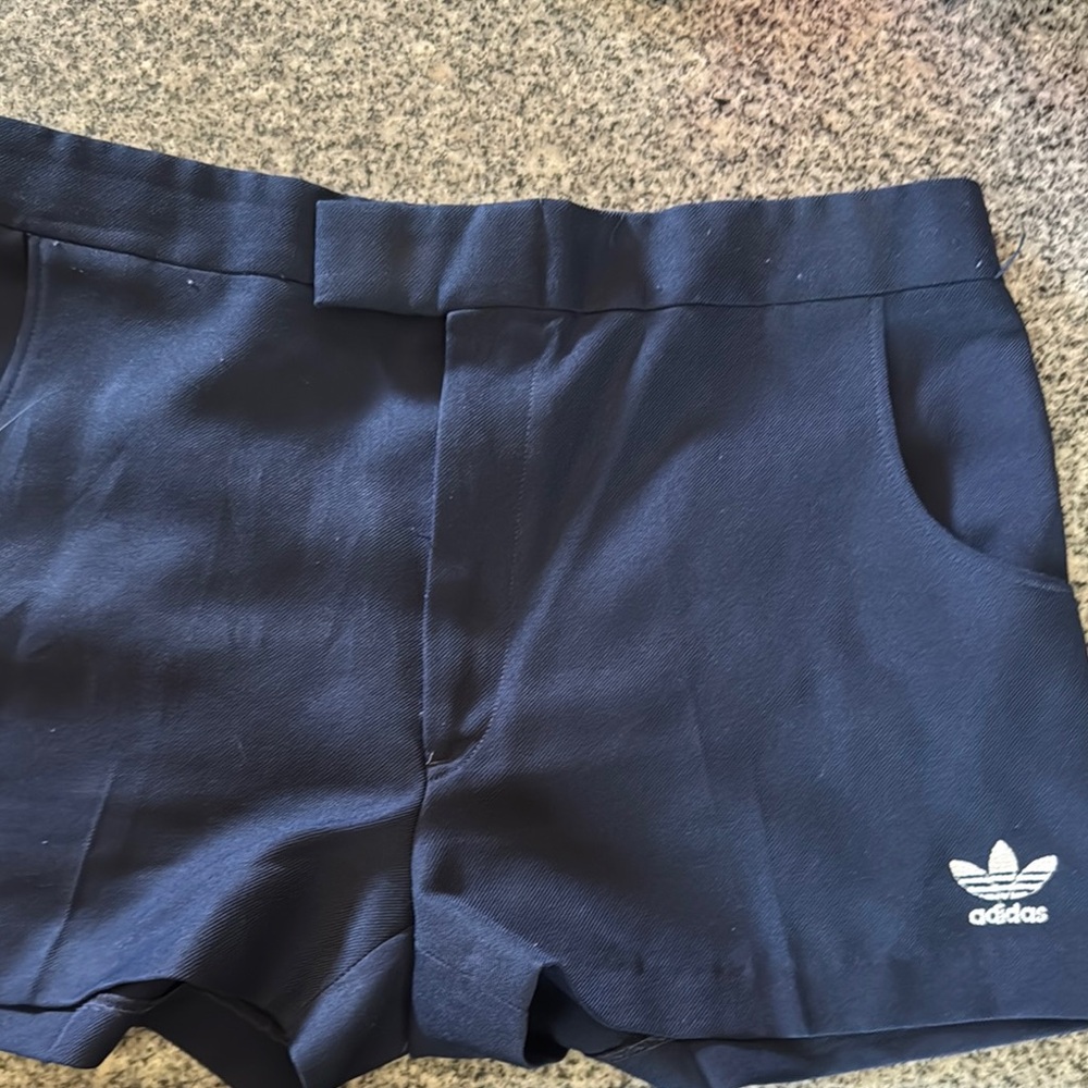 Vintage Adidas Blue Athletic Shorts Moisture-Wicking Performance